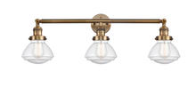Innovations Lighting 205-BB-G324 - Olean - 3 Light - 31 inch - Brushed Brass - Bath Vanity Light