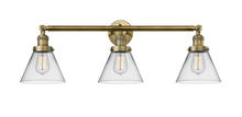 Innovations Lighting 205-BB-G42 - Cone - 3 Light - 32 inch - Brushed Brass - Bath Vanity Light