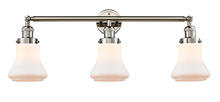 Innovations Lighting 205-PN-G191 - Bellmont - 3 Light - 30 inch - Polished Nickel - Bath Vanity Light