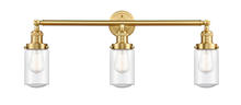 Innovations Lighting 205-SG-G314 - Dover - 3 Light - 31 inch - Satin Gold - Bath Vanity Light