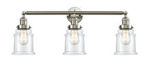 Innovations Lighting 205-SN-G182 - Canton - 3 Light - 30 inch - Brushed Satin Nickel - Bath Vanity Light