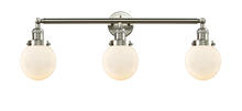 Innovations Lighting 205-SN-G201-6 - Beacon - 3 Light - 30 inch - Brushed Satin Nickel - Bath Vanity Light