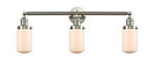 Innovations Lighting 205-SN-G311 - Dover - 3 Light - 31 inch - Brushed Satin Nickel - Bath Vanity Light