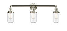 Innovations Lighting 205-SN-G314 - Dover - 3 Light - 31 inch - Brushed Satin Nickel - Bath Vanity Light