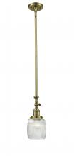  206-AB-G302-LED - Colton - 1 Light - 6 inch - Antique Brass - Stem Hung - Mini Pendant