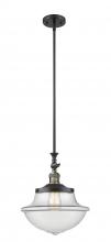 Innovations Lighting 206-BAB-G542 - Oxford - 1 Light - 12 inch - Black Antique Brass - Stem Hung - Mini Pendant