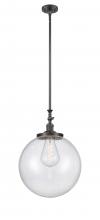 Innovations Lighting 206-OB-G204-16 - Beacon - 1 Light - 12 inch - Oil Rubbed Bronze - Stem Hung - Mini Pendant