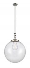 Innovations Lighting 206-SN-G202-18 - Beacon - 1 Light - 18 inch - Brushed Satin Nickel - Stem Hung - Mini Pendant