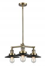 Innovations Lighting 207-AB-M6 - Railroad - 3 Light - 19 inch - Antique Brass - Stem Hung - Chandelier