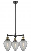 Innovations Lighting 207-BAB-G165 - Geneseo - 3 Light - 26 inch - Black Antique Brass - Stem Hung - Chandelier