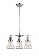 Innovations Lighting 207-PC-G192 - Bellmont - 3 Light - 18 inch - Polished Chrome - Stem Hung - Chandelier