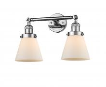 Innovations Lighting 208-PC-G61 - Cone - 2 Light - 16 inch - Polished Chrome - Bath Vanity Light