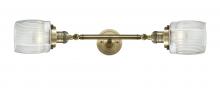 Innovations Lighting 208L-AB-G302-LED - Colton - 2 Light - 6 inch - Antique Brass - Bath Vanity Light