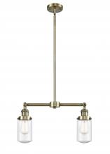 Innovations Lighting 209-AB-G314 - Dover - 2 Light - 21 inch - Antique Brass - Stem Hung - Island Light