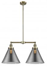 Innovations Lighting 209-AB-G43-L - Cone - 2 Light - 21 inch - Antique Brass - Stem Hung - Island Light