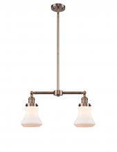 Innovations Lighting 209-AC-G191 - Bellmont - 2 Light - 21 inch - Antique Copper - Stem Hung - Island Light