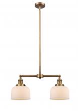 Innovations Lighting 209-BB-G71-LED - Bell - 2 Light - 21 inch - Brushed Brass - Stem Hung - Island Light