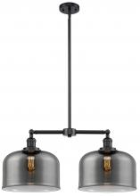 Innovations Lighting 209-OB-G73-L - Bell - 2 Light - 21 inch - Oil Rubbed Bronze - Stem Hung - Island Light