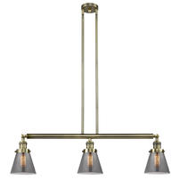 Innovations Lighting 213-AB-G63 - Cone - 3 Light - 39 inch - Antique Brass - Stem Hung - Island Light