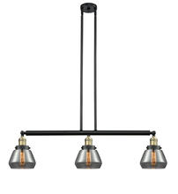 Innovations Lighting 213-BAB-G173 - Fulton - 3 Light - 39 inch - Black Antique Brass - Stem Hung - Island Light