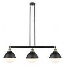 Innovations Lighting 213-BAB-HFS-81-BK - Hampden - 3 Light - 42 inch - Black Antique Brass - Stem Hung - Island Light