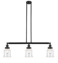 Innovations Lighting 213-OB-G182 - Canton - 3 Light - 39 inch - Oil Rubbed Bronze - Stem Hung - Island Light