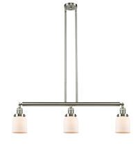 Innovations Lighting 213-SN-G51 - Bell - 3 Light - 38 inch - Brushed Satin Nickel - Stem Hung - Island Light