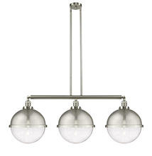 Innovations Lighting 213-SN-HFS-124-SN - Hampden - 3 Light - 45 inch - Brushed Satin Nickel - Stem Hung - Island Light