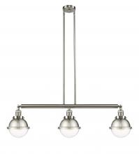 Innovations Lighting 213-SN-HFS-62-SN - Hampden - 3 Light - 40 inch - Brushed Satin Nickel - Stem Hung - Island Light