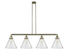 Innovations Lighting 214-AB-G44-L - Cone - 4 Light - 56 inch - Antique Brass - Stem Hung - Island Light