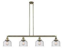 Innovations Lighting 214-AB-G74 - Bell - 4 Light - 53 inch - Antique Brass - Stem Hung - Island Light