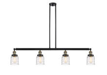 Innovations Lighting 214-BAB-G513 - Bell - 4 Light - 50 inch - Black Antique Brass - Stem Hung - Island Light