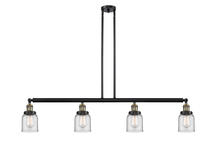 Innovations Lighting 214-BAB-G52-LED - Bell - 4 Light - 50 inch - Black Antique Brass - Stem Hung - Island Light