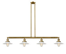 Innovations Lighting 214-BB-G1 - Halophane - 4 Light - 53 inch - Brushed Brass - Stem Hung - Island Light