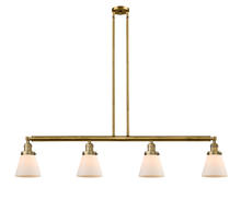 Innovations Lighting 214-BB-G61 - Cone - 4 Light - 51 inch - Brushed Brass - Stem Hung - Island Light