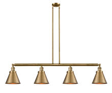 Innovations Lighting 214-BB-M13-BB - Appalachian - 4 Light - 52 inch - Brushed Brass - Stem Hung - Island Light