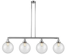 Innovations Lighting 214-PC-G204-10 - Beacon - 4 Light - 54 inch - Polished Chrome - Stem Hung - Island Light