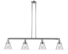 Innovations Lighting 214-PC-G62 - Cone - 4 Light - 51 inch - Polished Chrome - Stem Hung - Island Light