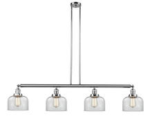 Innovations Lighting 214-PC-G72 - Bell - 4 Light - 53 inch - Polished Chrome - Stem Hung - Island Light