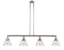 Innovations Lighting 214-PN-G44 - Cone - 4 Light - 52 inch - Polished Nickel - Stem Hung - Island Light