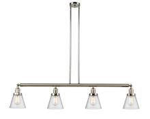 Innovations Lighting 214-PN-G64 - Cone - 4 Light - 51 inch - Polished Nickel - Stem Hung - Island Light