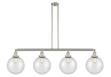 Innovations Lighting 214-SN-G204-10 - Beacon - 4 Light - 54 inch - Brushed Satin Nickel - Stem Hung - Island Light