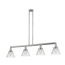 Innovations Lighting 214-SN-G42 - Cone - 4 Light - 52 inch - Brushed Satin Nickel - Stem Hung - Island Light