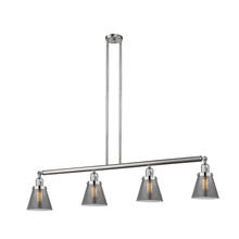 Innovations Lighting 214-SN-G63 - Cone - 4 Light - 51 inch - Brushed Satin Nickel - Stem Hung - Island Light