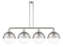 Innovations Lighting 214-SN-HFS-122-SN-LED - Hampden - 4 Light - 58 inch - Brushed Satin Nickel - Stem Hung - Island Light