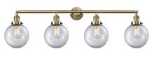 Innovations Lighting 215-AB-G202-8 - Beacon - 4 Light - 44 inch - Antique Brass - Bath Vanity Light
