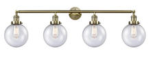 Innovations Lighting 215-AB-G204-8 - Beacon - 4 Light - 44 inch - Antique Brass - Bath Vanity Light