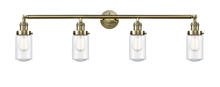 Innovations Lighting 215-AB-G314 - Dover - 4 Light - 43 inch - Antique Brass - Bath Vanity Light