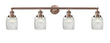 Innovations Lighting 215-AC-G302 - Colton - 4 Light - 42 inch - Antique Copper - Bath Vanity Light