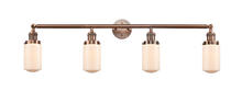 Innovations Lighting 215-AC-G311 - Dover - 4 Light - 43 inch - Antique Copper - Bath Vanity Light